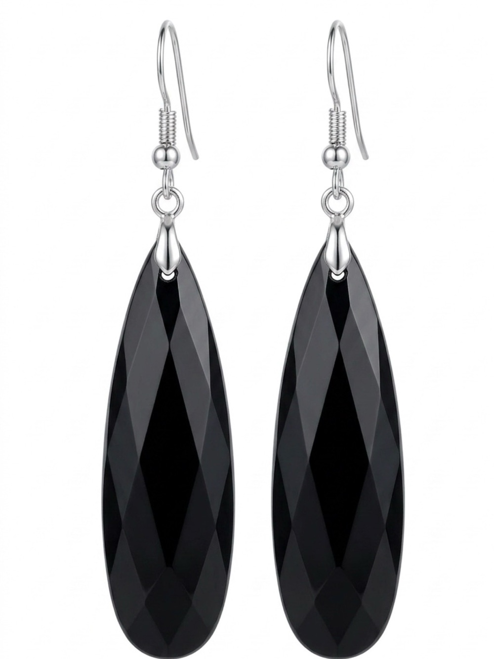Boho hippie Amazing Natural Onyx handmade sterling silver earring